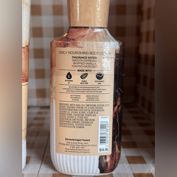 NEW B&BW Vanilla Cafe full size set - body lotion and body wash-48 hour moisture - Picture 2 of 3